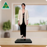 Alyssa Diaz in Cream Jacket 7431 Celebrity Acrylic Cutout
