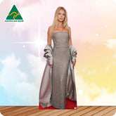 Brooks Claire Nader an American model and television personality in a silver dress