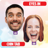 Custom Face Masks - Face on a Stick (If you just need 1 mask per image uploaded)