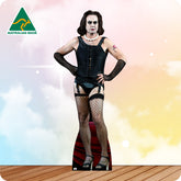 Cardboard cutout of a person in lingerie with 'Australian Made' logo in the corner.