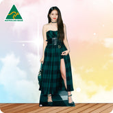 Jisoo Green Dress 404 Celebrity Cutout