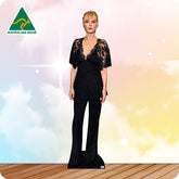 Life-size cardboard standee of a person wearing a black outfit with 'Australian Made' logo in the corner.