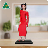 Kylie Cantrall Red Dress 7920 Acrylic Cutout