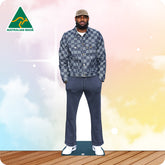 Basketball Player LeBron James In a Blue Checkered Jacket