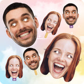 Custom Face Masks - Face on a Stick (If you just need 1 mask per image uploaded)