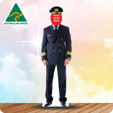 Male Pilot 013 Head Swap Cardboard Cutout