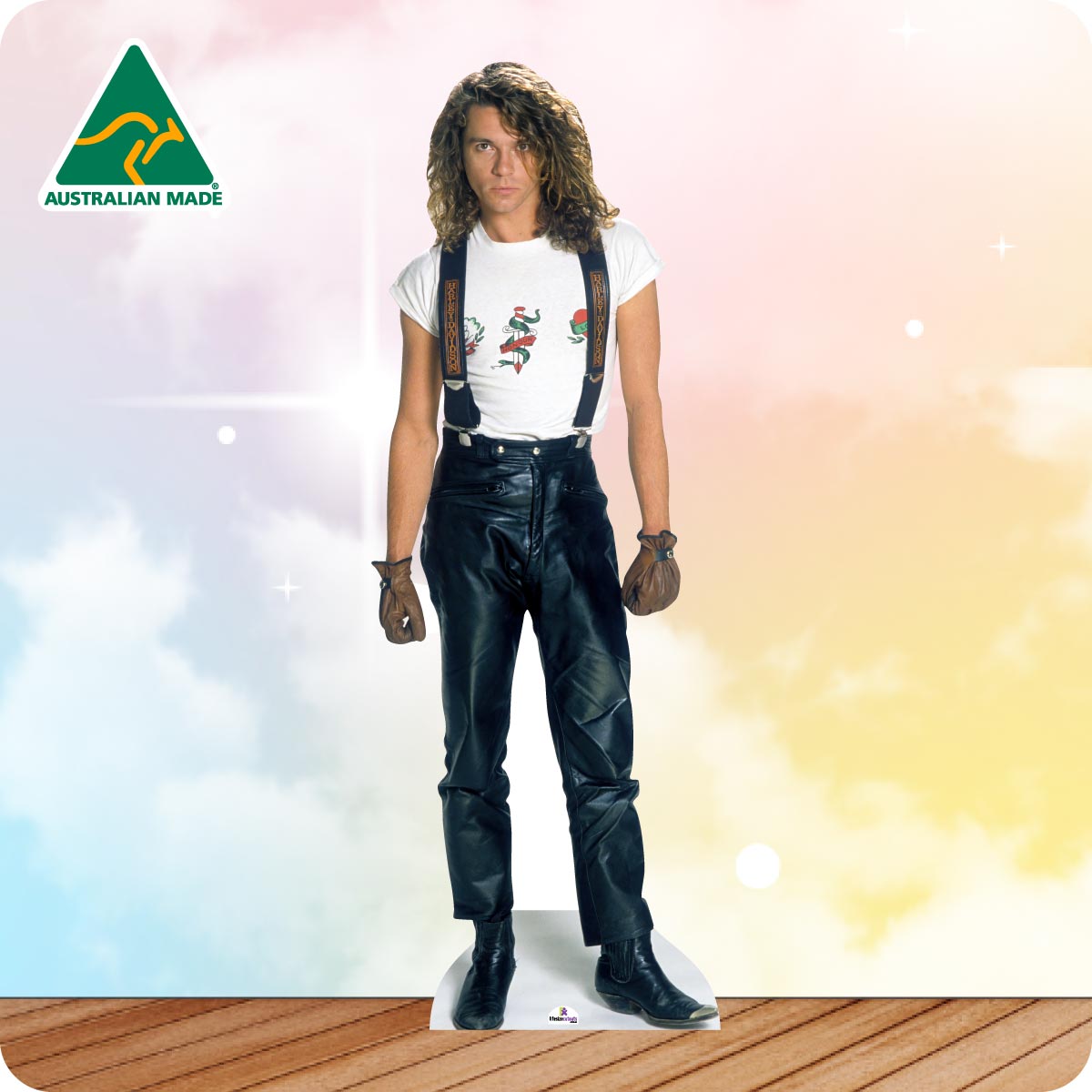 Michael Hutchence 894 Celebrity Cutout wearing leather pants