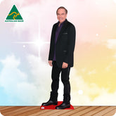 Neil Diamond 261 Celebrity Cutout In Black Suit and purple top