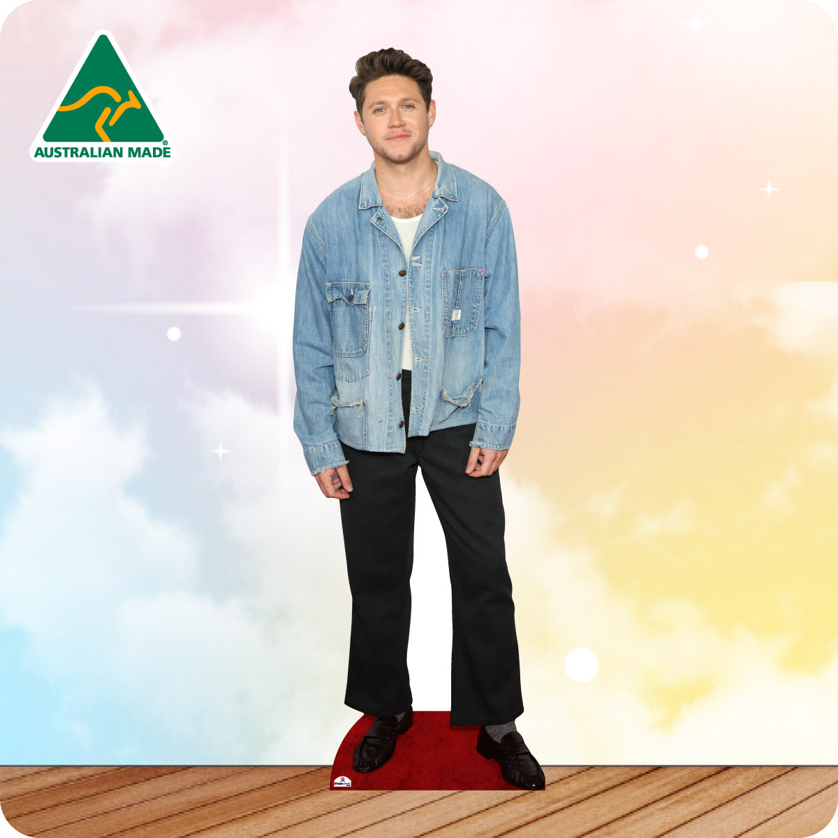 Nial in a blue denim jacket