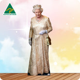Queen Elizabeth II In Gold 892 Celebrity Cutout