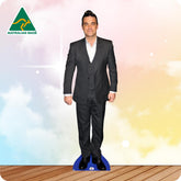 Robbie Williams N544 Celebrity Cutout In Grey suit