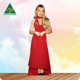 Sabrina Carpenter Red Dress 786 Celebrity Cutout