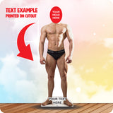 Topless Man 184 Head Swap Cardboard Cutout