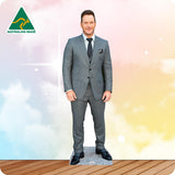 Chris Pratt In A Grey Suit