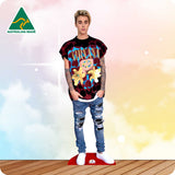 Justin Bieber in Nirvana T Shirt Celebrity Cutout