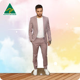 Liam Payne 988 Celebrity Cutout In a Pink Salmon Coloured suit