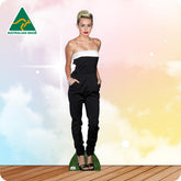 Miley Cyrus 059 Celebrity Cutout In Black Suit Jumpsuit