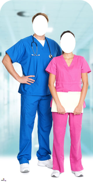 Doctor And Nurse 379 Cardboard Standin