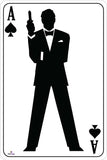 Ace of Spades Bond Silhouette Playing Card Cutout Small