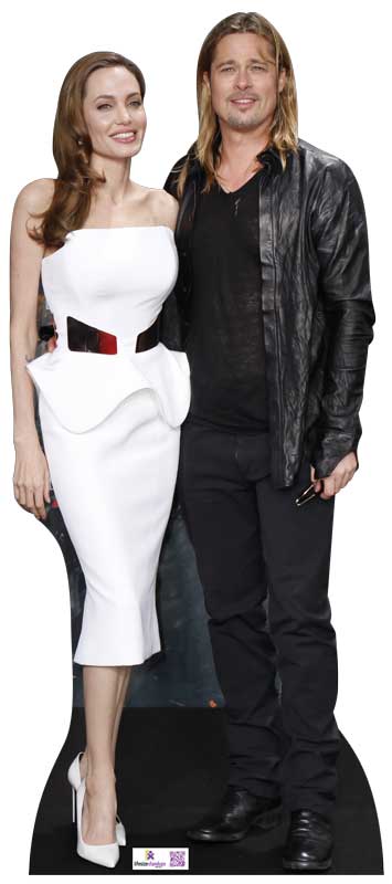Angelina Jolie and Brad Pitt Celebrity Cutout