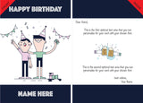 Giant Greeting Card Birthday 009 - 90cm x 60cm