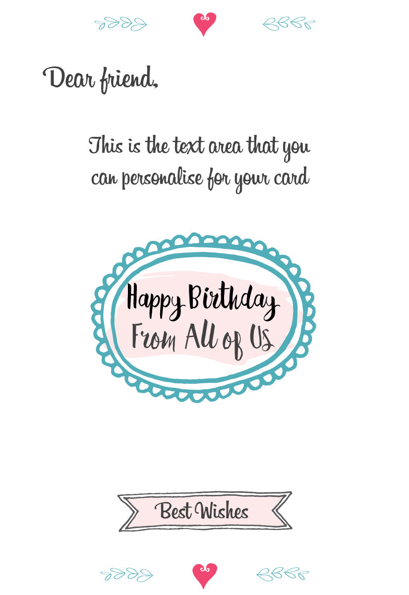 Giant Greeting Card Birthday 004 - 90cm x 60cm
