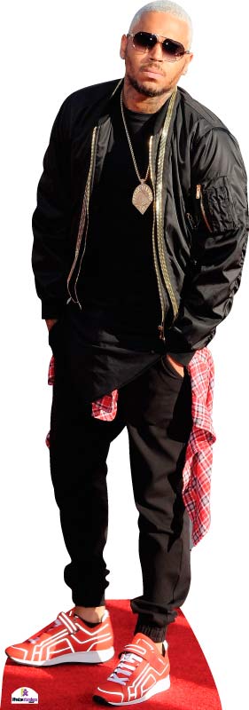 Chris Brown (Coat) Mini Size Cutout