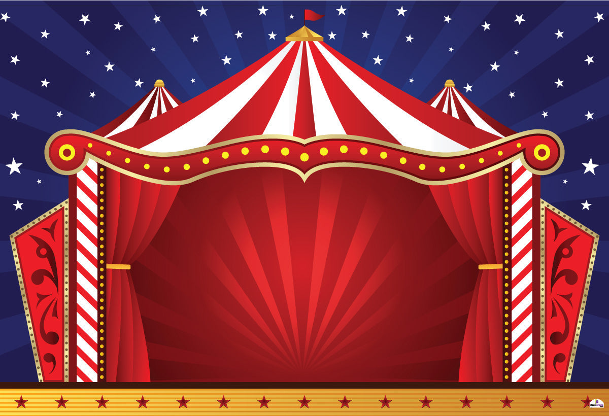 Circus Tent 279 Backdrop Banner - 2m H x 2.6m W approx