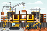 Construction Site Backdrop 872 Banner - 2m H x 2.6m W