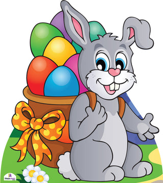 Easter Bunny with Eggs 018 Cardboard Cutout