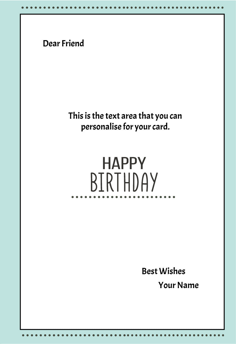 Giant Greeting Card Birthday 111 - 90cm x 60cm