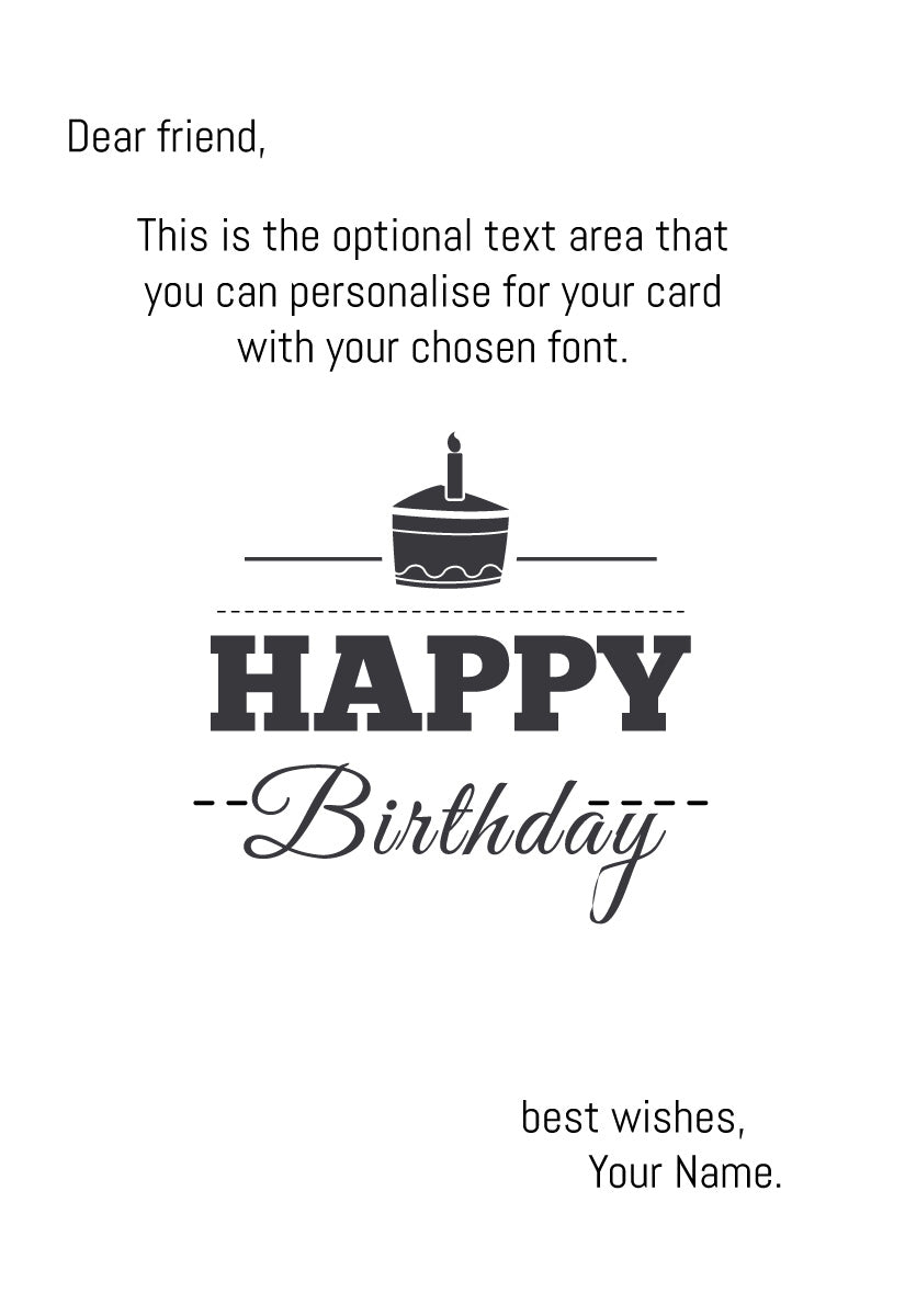 Giant Greeting Card Birthday 002 - 90cm x 60cm