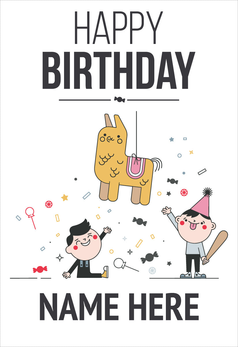 Giant Greeting Card Birthday 002 - 90cm x 60cm
