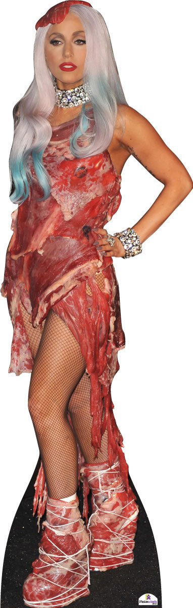 Lady Gaga in Meat Dress 296 Celebrity Cutout – LifesizeCutouts