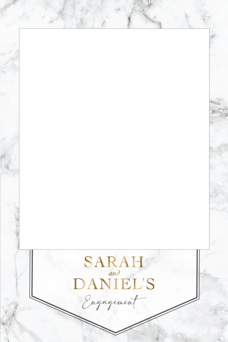 Marble & Gold 307 Selfie Frame- Selfie Frame - 90cm x 60cm