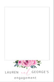 Pink Roses 302 Selfie Frame - 90cm x 60cm