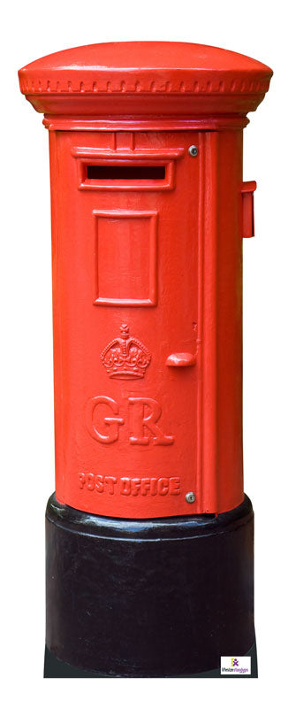 Red English Post Box Cardboard Cutout