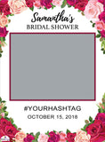 Rose Bridal Shower Selfie Frame Large - 115cm x 80cm