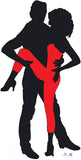 Silhouette - Dancers With Colour - Dance Party Theme Cardboard Cutout 0100