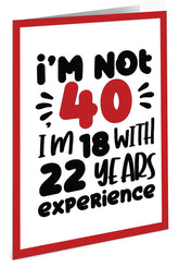 Giant Greeting Card Birthday 101 - 90cm x 60cm