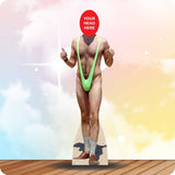 Borat in Mankini 561 Head Swap Cardboard Cutout