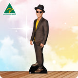 bruno mars in a brown outfit