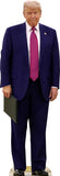 Mannequin wearing a blue suit with a pink tie on a white background
