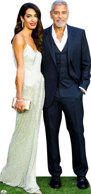 George Clooney and Amal Clooney 264 Celebrity Cutout