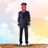 Male Pilot 013 Head Swap Cardboard Cutout
