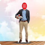 Male Teacher 135 Head Swap Cardboard Cutout