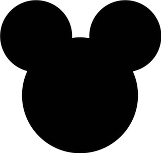 Mouse Silhouette Big Head Cutout