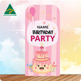 Girls Birthday Sailboard Backdrop sm001
