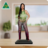 Rihanna 7355 in Green Top Celebrity Acrylic Cutout