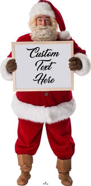 Santa with Sign 439 Cardboard Cutout